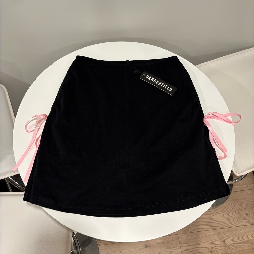 Dangerfield Black Skirt with Pink Accents